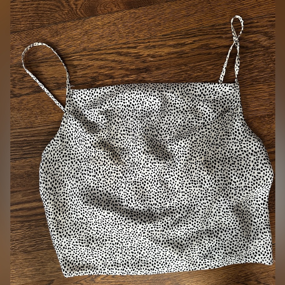 Forever 21 cropped top. Silk